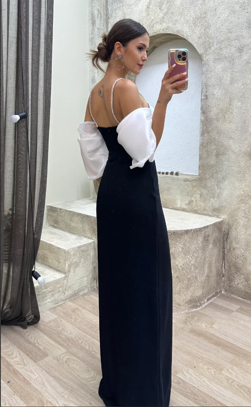 RP991-Gorgeous Purple Mermaid Spaghetti Pleated Beads Cap Sleeves Prom Evening Dresses Formal Party Gowns